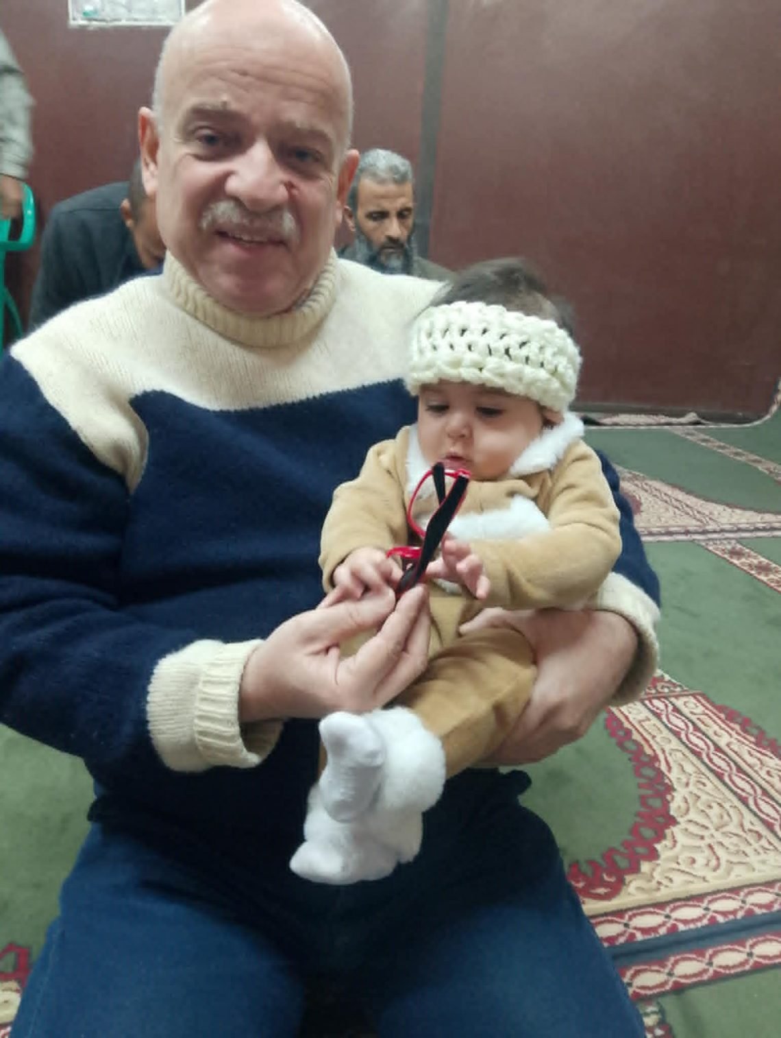 خديجة وأنا فى رحاب  مجمع اللغة العربية بالقاهرة