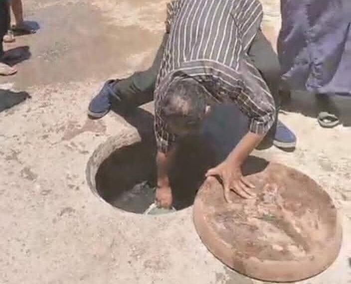 في البحيرة  حقيقة التبرك والاستشفاء بمياة بالوعة صرف صحي